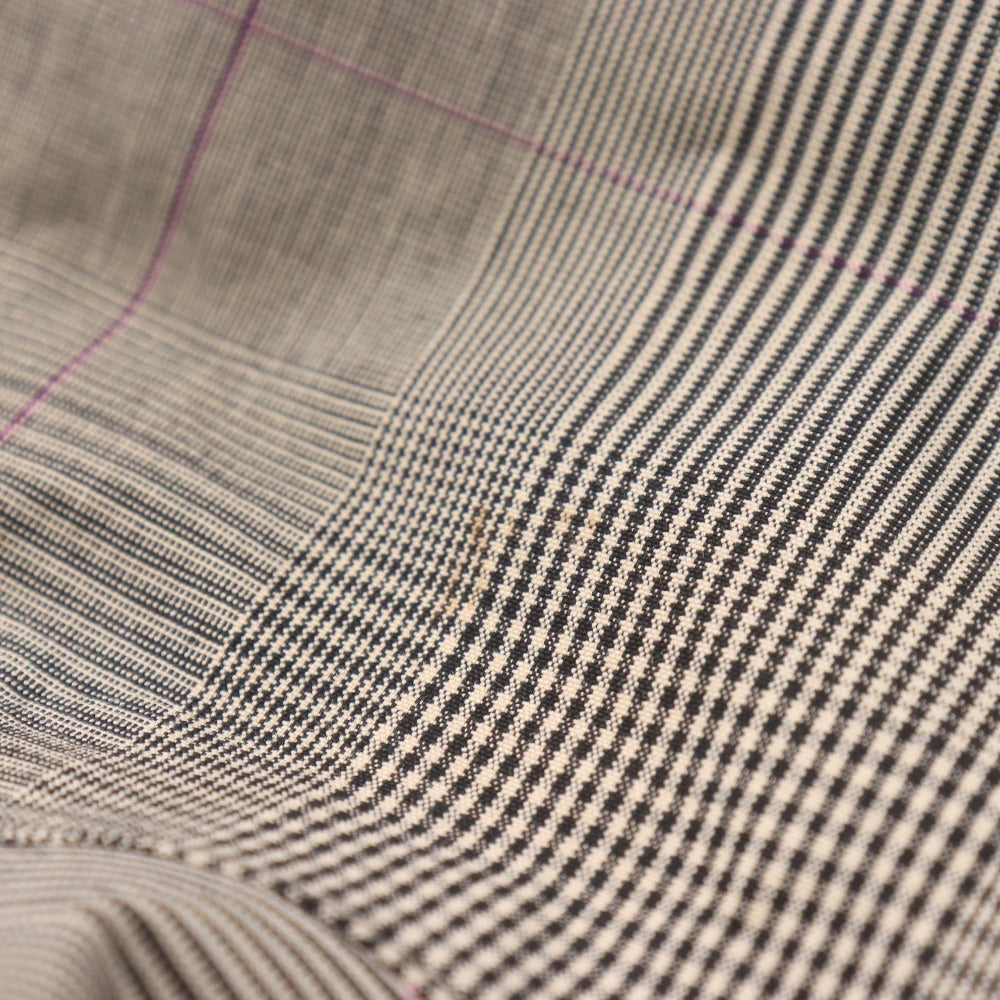 ■ HELLY HANSEN ヘリーハンセン レインコート ジャケット 長袖 アウター フード チェック柄 ファスナー 防水 雨具 メンズ M ベージュ系