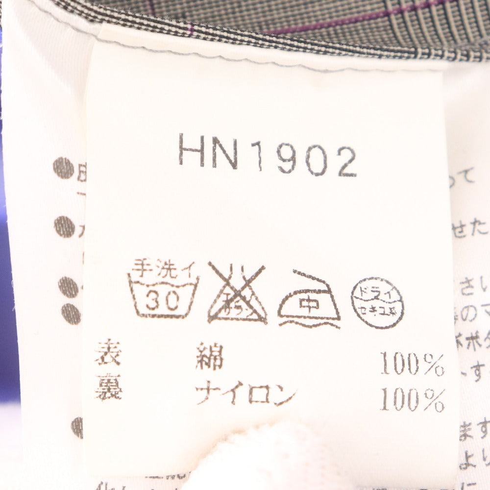 ■ HELLY HANSEN ヘリーハンセン レインコート ジャケット 長袖 アウター フード チェック柄 ファスナー 防水 雨具 メンズ M ベージュ系