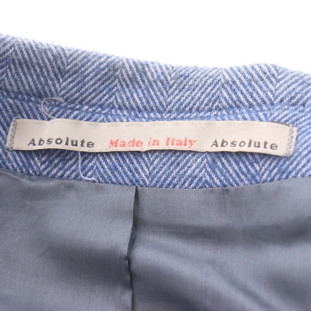 ■ Cantarelli Absolute Jacket カンタレリ テーラードジャケット 長袖 アウター 襟 胸ポケット 総柄 メンズ 46 (S～M相当) ネイビー系