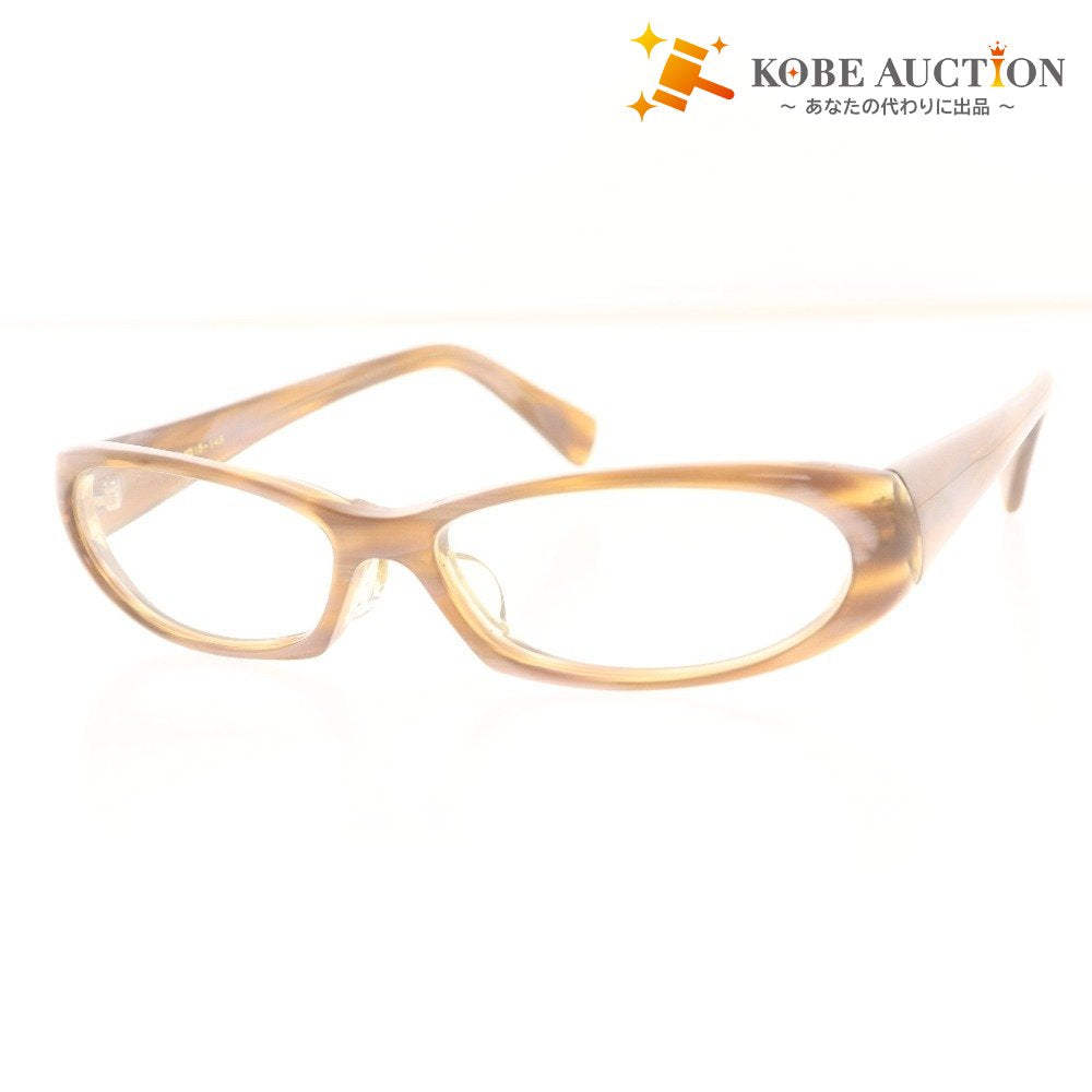 ■ BALTAN VS less thanhuman メガネ 眼鏡 S-3 54□15-143 ブラウン系 度なし レンズ入り 伊達メガネ メンズ レディース 付属品付き
