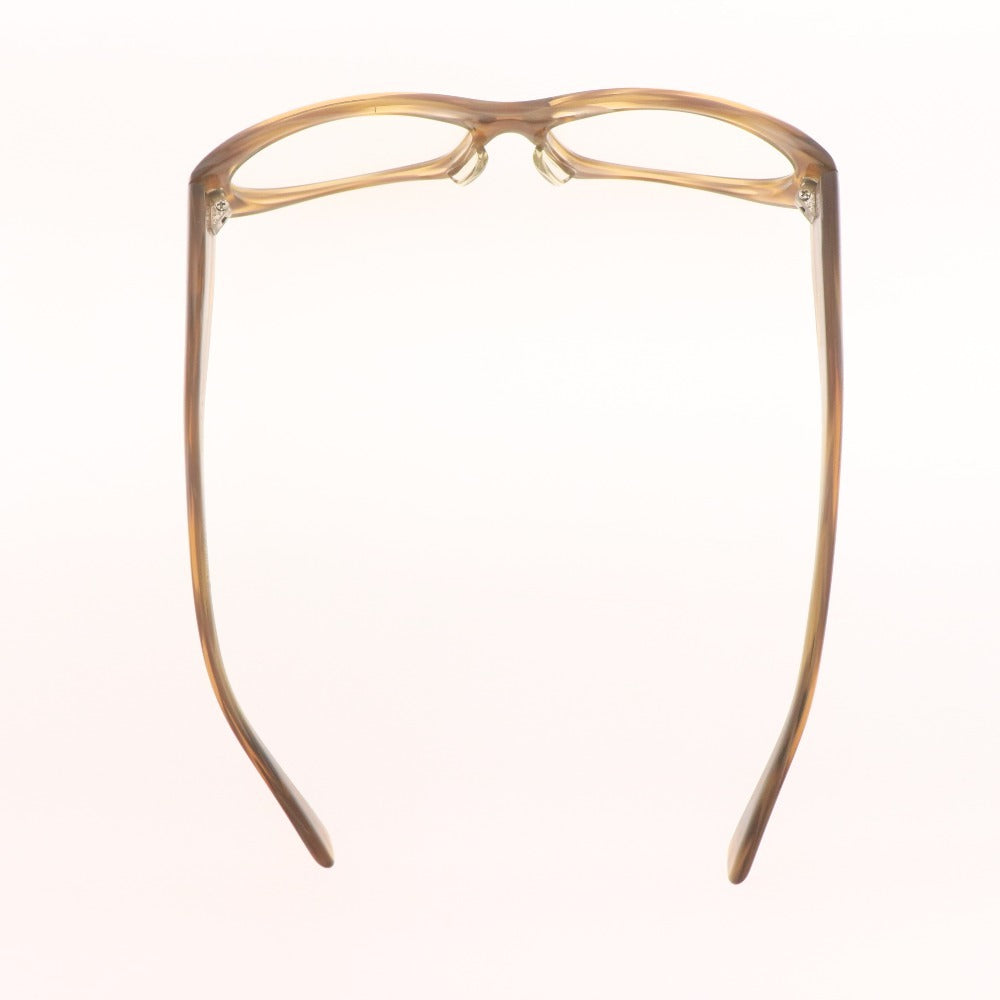 ■ BALTAN VS less thanhuman メガネ 眼鏡 S-3 54□15-143 ブラウン系 度なし レンズ入り 伊達メガネ メンズ レディース 付属品付き