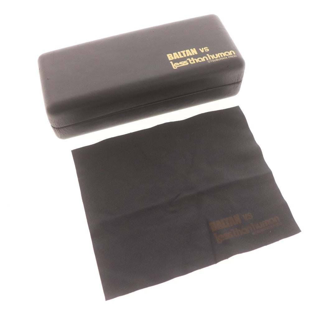 ■ BALTAN VS less thanhuman メガネ 眼鏡 S-3 54□15-143 ブラウン系 度なし レンズ入り 伊達メガネ メンズ レディース 付属品付き