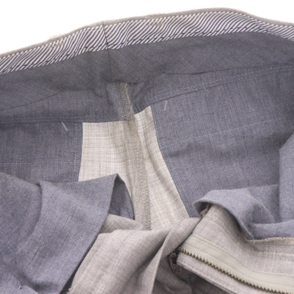 ■ EDIFICE エディフィス スラックスパンツ ボトムス 総柄 日本製 メンズ 44 (Mサイズ相当) ライトグレー