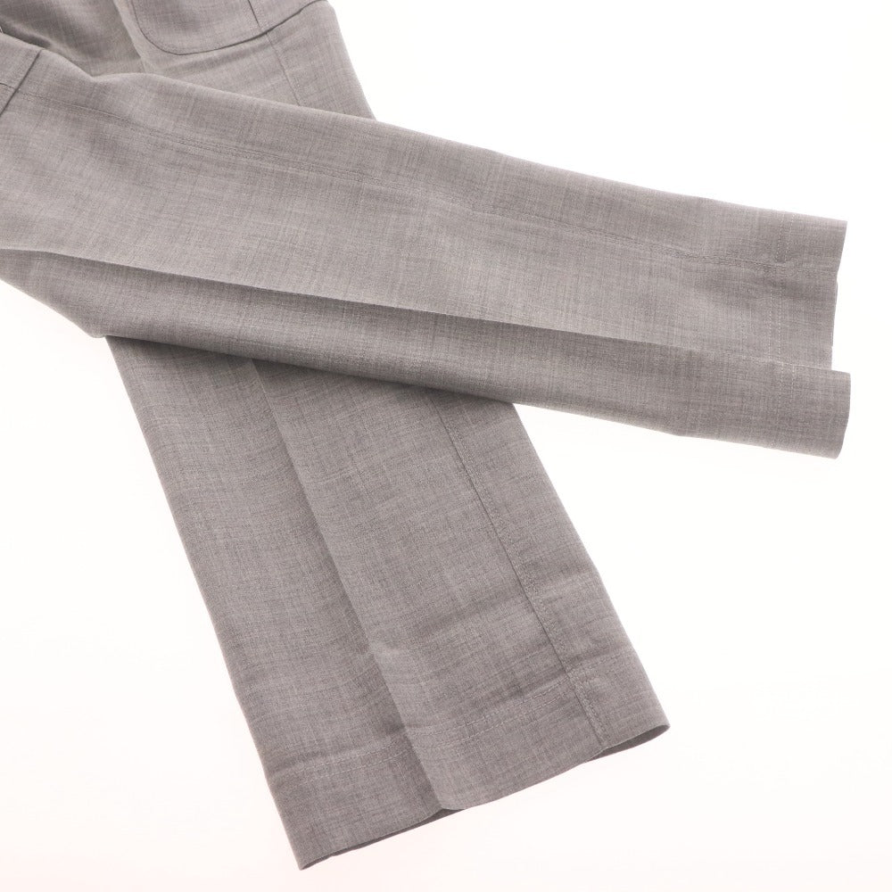 ■ EDIFICE エディフィス スラックスパンツ ボトムス 総柄 日本製 メンズ 44 (Mサイズ相当) ライトグレー