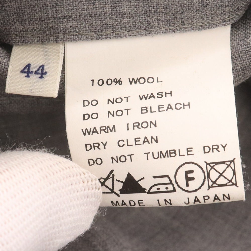 ■ EDIFICE エディフィス スラックスパンツ ボトムス 総柄 日本製 メンズ 44 (Mサイズ相当) ライトグレー