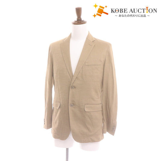 ■ NICOLE ニコル テーラードジャケット 長袖 アウター 襟 フロントボタン 胸ポケット メンズ 46 (Mサイズ相当) ベージュ系