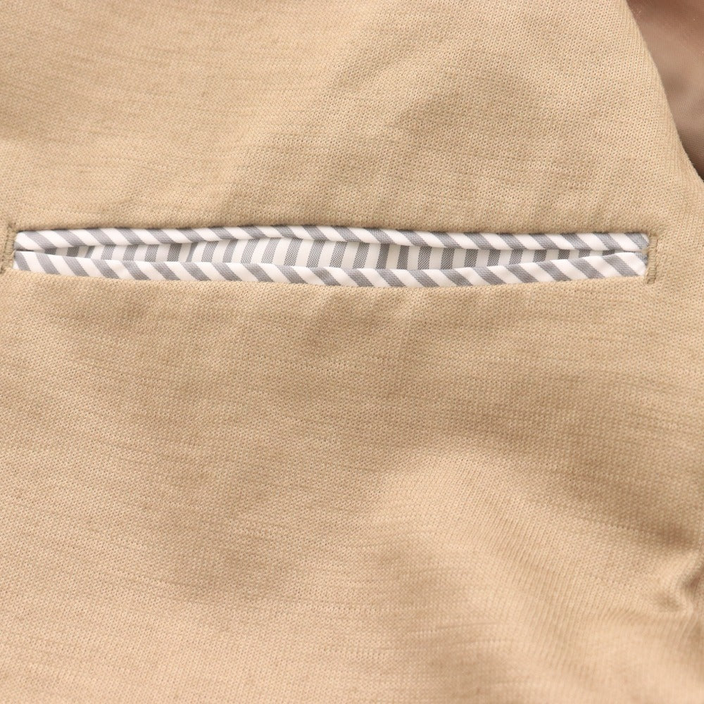 ■ NICOLE ニコル テーラードジャケット 長袖 アウター 襟 フロントボタン 胸ポケット メンズ 46 (Mサイズ相当) ベージュ系