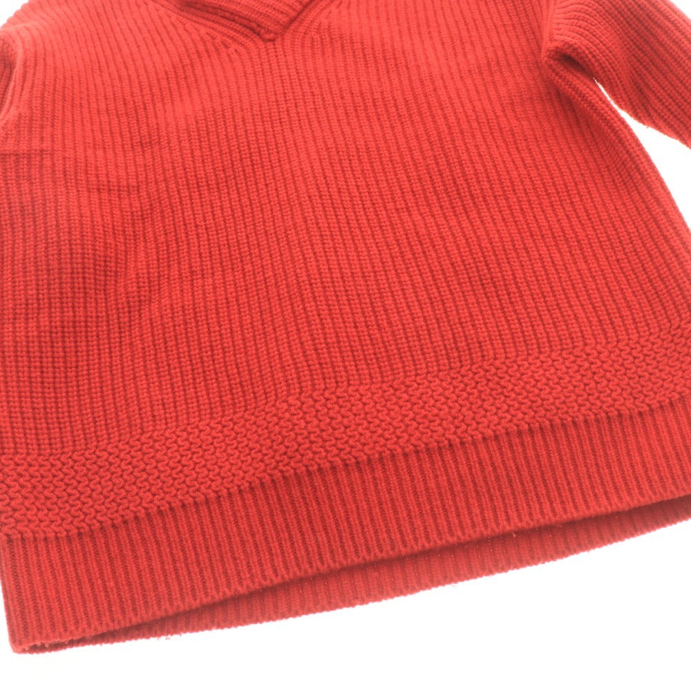 ■ TOMORROWLAND トゥモローランド セーター 長袖 トップス ニット 襟クロス 日本製 メンズ S レッド