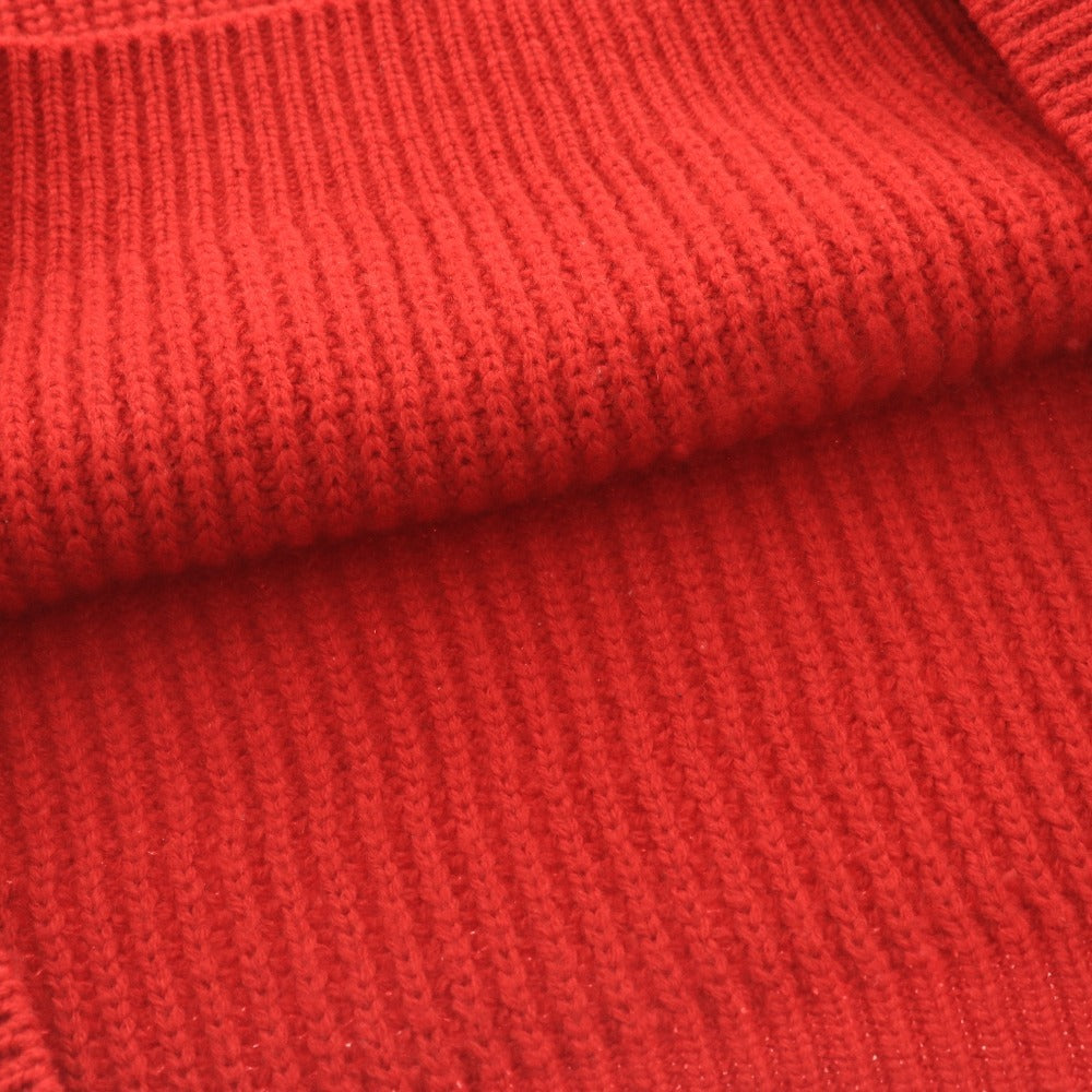 ■ TOMORROWLAND トゥモローランド セーター 長袖 トップス ニット 襟クロス 日本製 メンズ S レッド