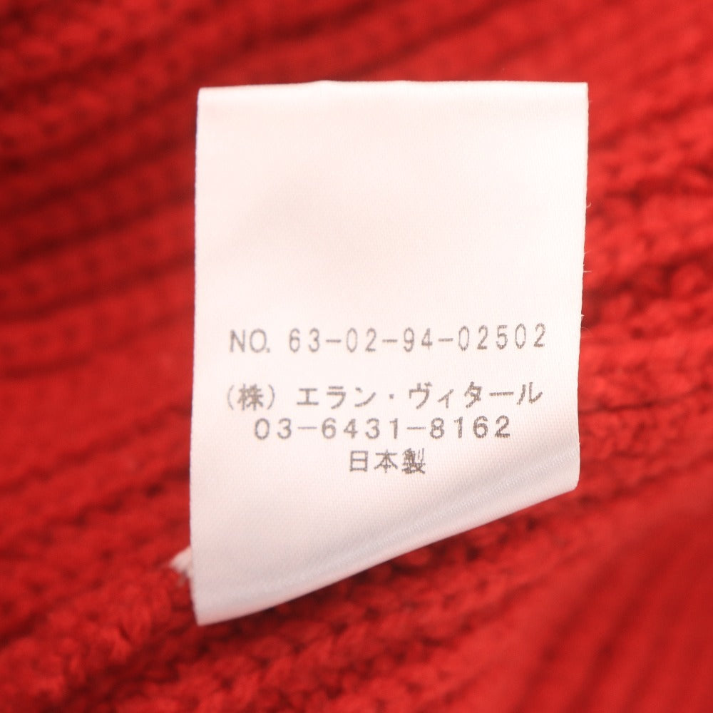 ■ TOMORROWLAND トゥモローランド セーター 長袖 トップス ニット 襟クロス 日本製 メンズ S レッド