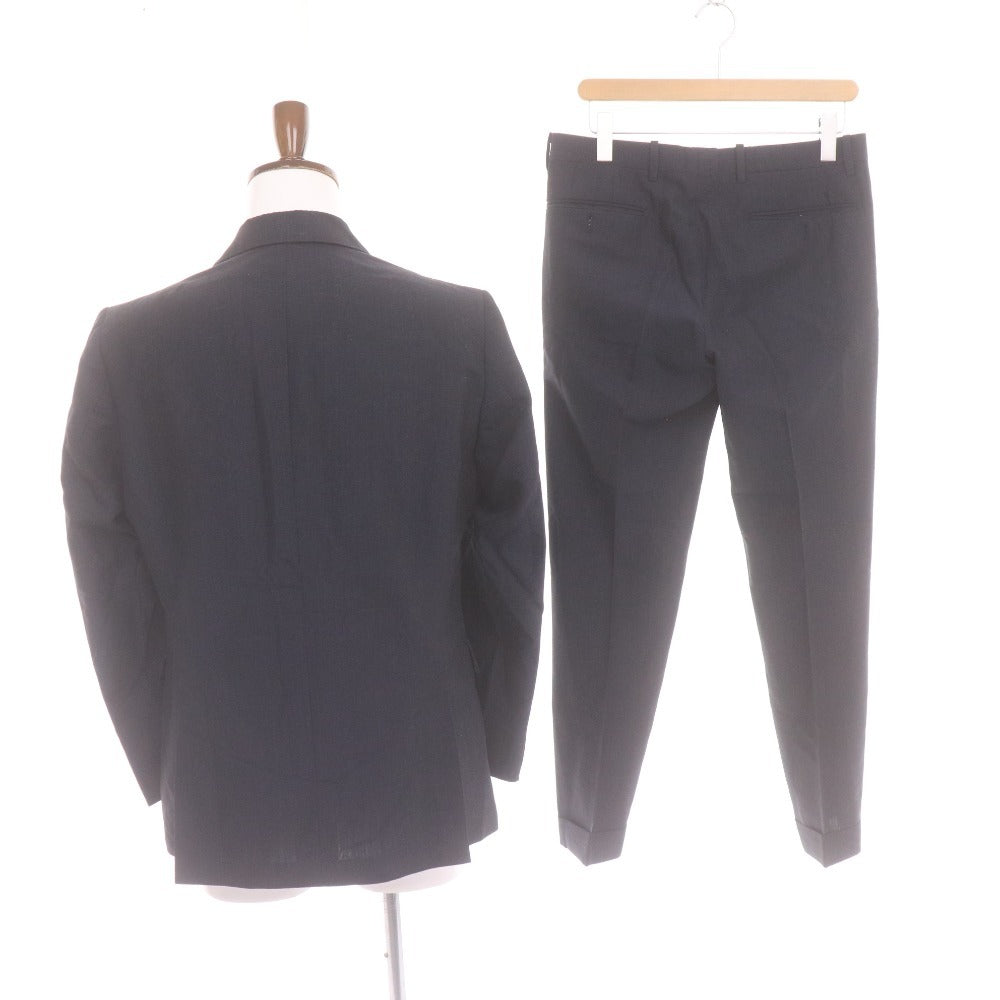 ■ HAVANA Marzotto ハバナ マルゾット スーツ セットアップ 上下 長袖 ジャケット アウター 46-8Drop S～M ボトムス パンツ S ネイビー系