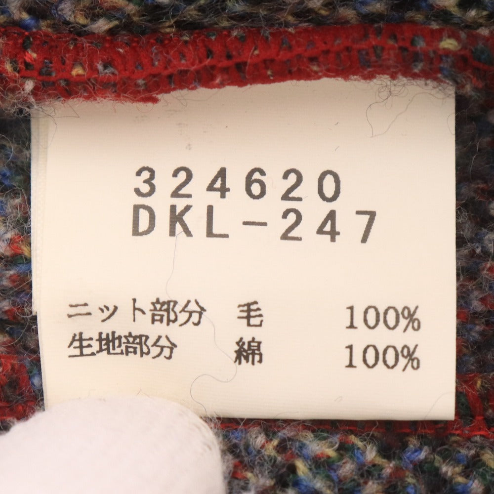 ■ BERT PULITZER バートピューリッツアー ニットベスト ノースリーブ トップス ボタン チェック柄 メンズ M マルチカラー レッド系