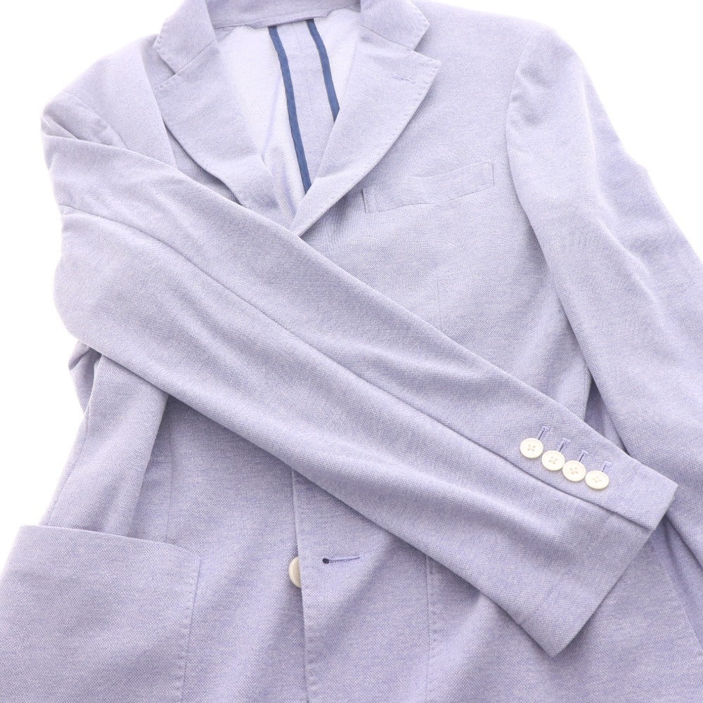 ■ CAMICIANISTA カミチャニスタ テーラードジャケット 長袖 アウター 襟 フロントボタン メンズ M ライトブルー