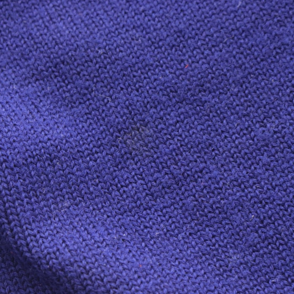 ■ COMME des GARÇONS SHIRT D-TK9210 Long Sleeve V-Neck Sweater, Made in France, Men's, Size Small, Navy