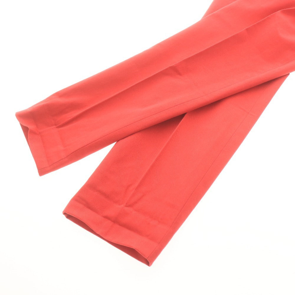 ■ UNITED ARROWS TOKYO ユナイテッドアローズ チノパンツ ボトムス ポケット 前ボタン ロゴ メンズ 46 (M相当) レッド