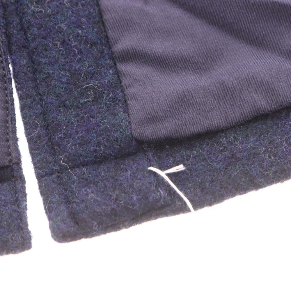 ■ KENT AND CURWEN テーラードジャケット コート 長袖 アウター 襟 フロントボタン ロゴ 胸ポケット メンズ M ネイビー