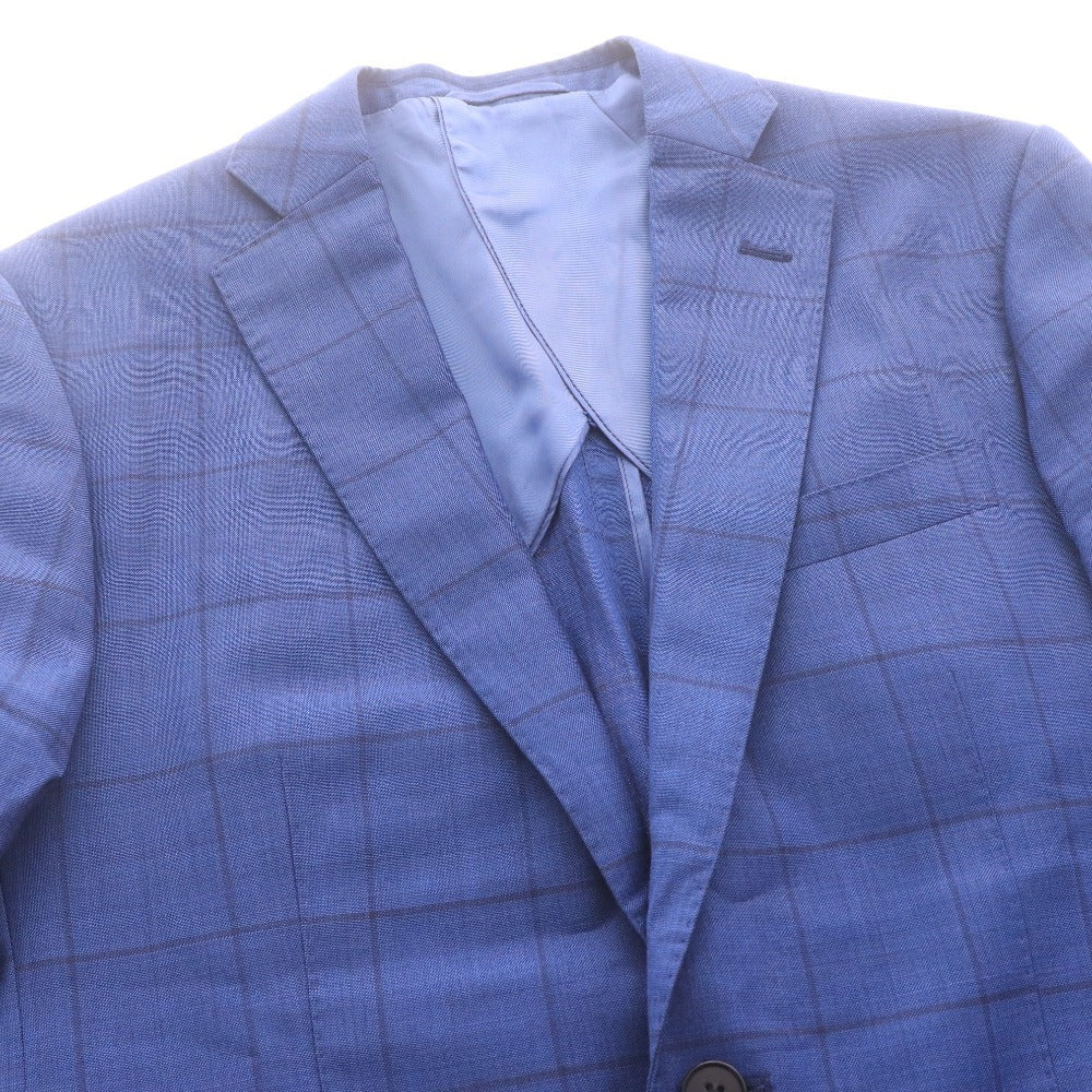 ■ THE SUIT COMPANY Men's Checkered Suit Set (Jacket, Pants, and Bottoms) - Navy, Size M (Waist 80cm)