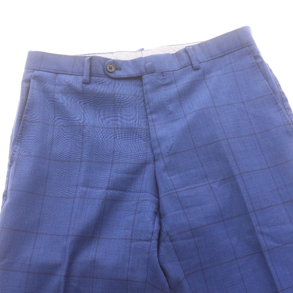 ■ THE SUIT COMPANY Men's Checkered Suit Set (Jacket, Pants, and Bottoms) - Navy, Size M (Waist 80cm)
