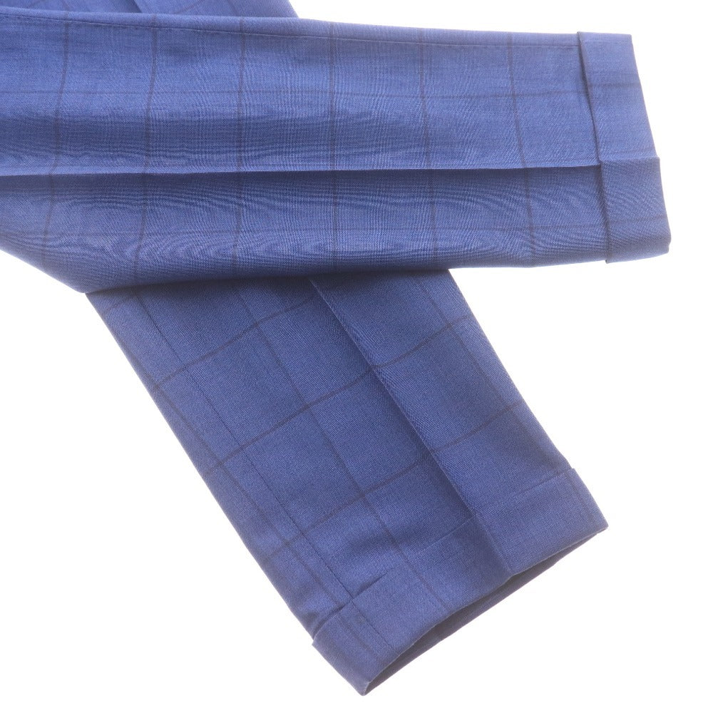 ■ THE SUIT COMPANY Men's Checkered Suit Set (Jacket, Pants, and Bottoms) - Navy, Size M (Waist 80cm)