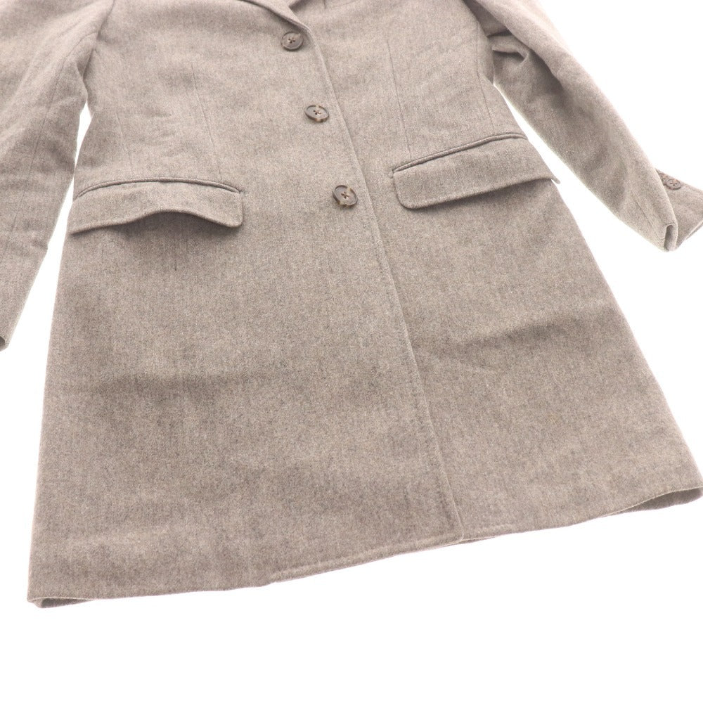 ■ UNITED ARROWS TOKYO United Arrows Chesterfield Coat, Long Sleeve, Outerwear, Chest Pocket, Collar Buttons, Men's, Size M, Gray, Tag Included