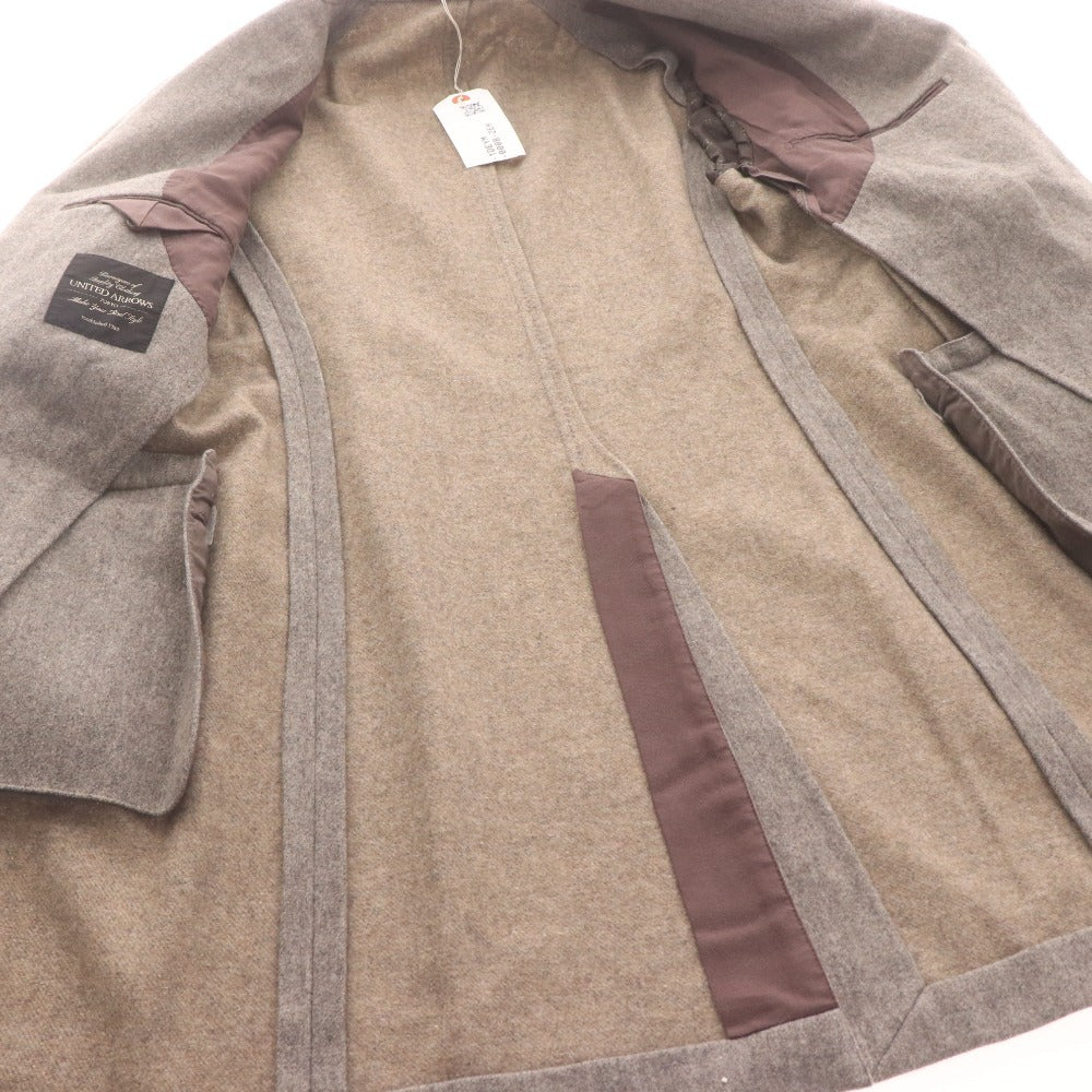 ■ UNITED ARROWS TOKYO United Arrows Chesterfield Coat, Long Sleeve, Outerwear, Chest Pocket, Collar Buttons, Men's, Size M, Gray, Tag Included