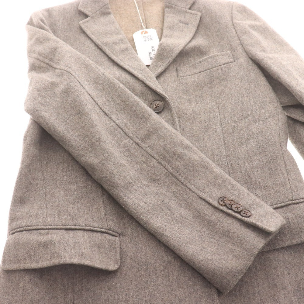 ■ UNITED ARROWS TOKYO United Arrows Chesterfield Coat, Long Sleeve, Outerwear, Chest Pocket, Collar Buttons, Men's, Size M, Gray, Tag Included