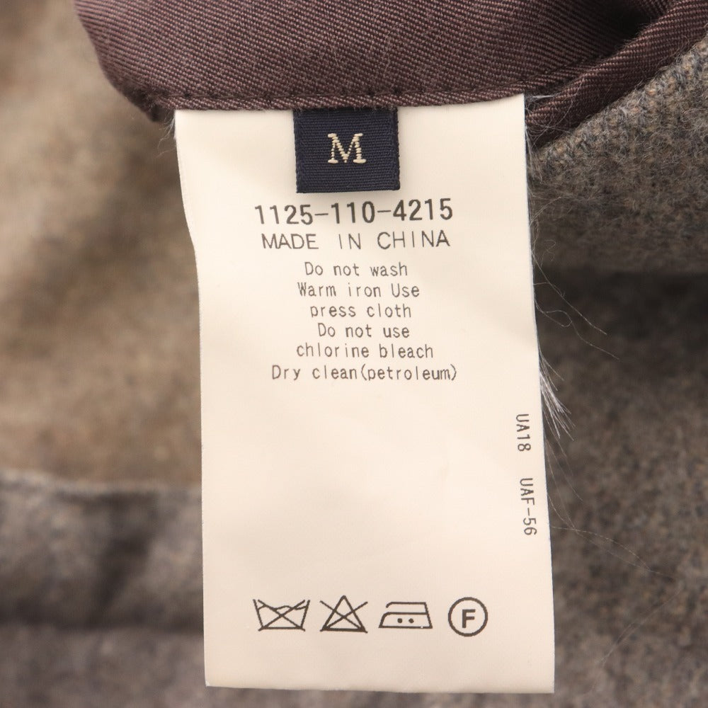 ■ UNITED ARROWS TOKYO United Arrows Chesterfield Coat, Long Sleeve, Outerwear, Chest Pocket, Collar Buttons, Men's, Size M, Gray, Tag Included