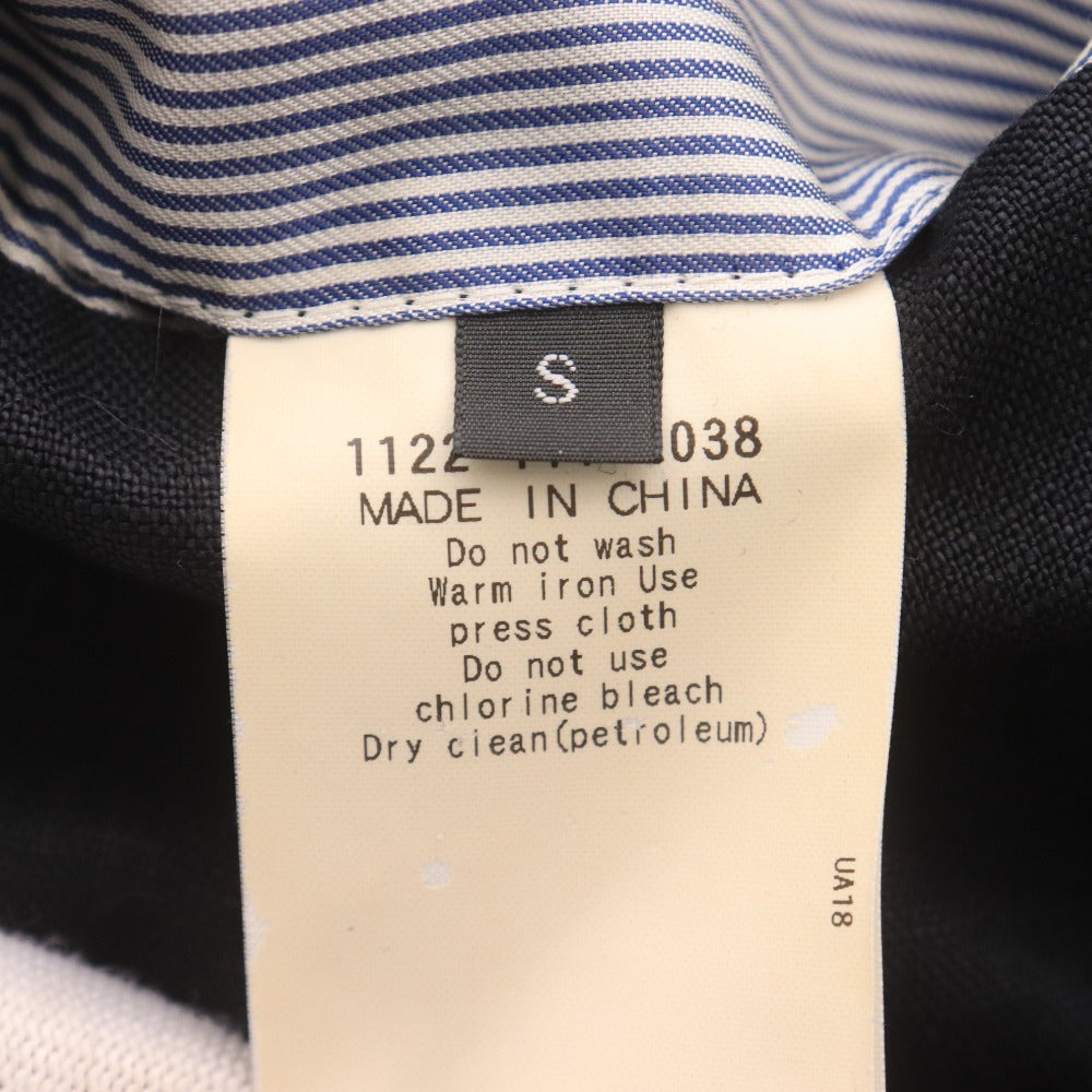 ■ UNITED ARROWS ユナイテッドアローズ テーラードジャケット 長袖 アウター 襟 フロントボタン 胸ポケット メンズ S ダークネイビー