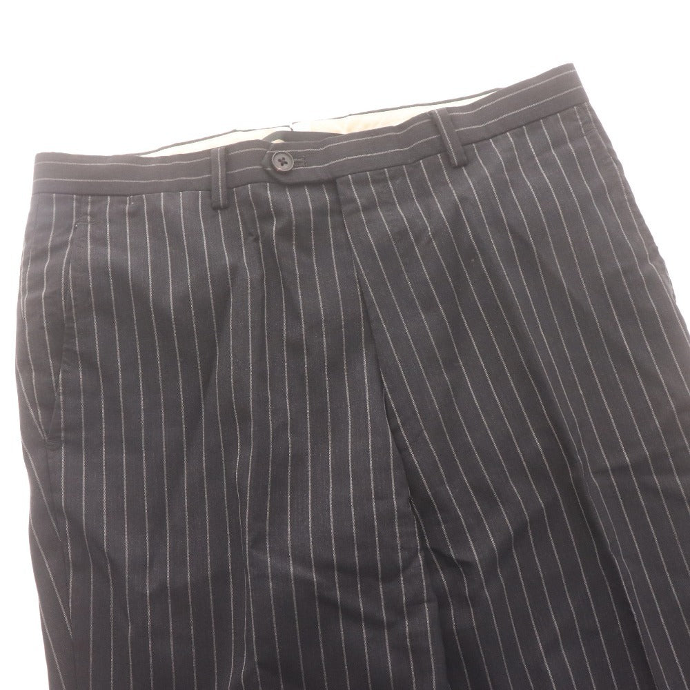 TIMOTHY EVEREST LONDON Men's Striped Suit, Long Sleeve Jacket, Pants, and Bottoms, Black, Size PM