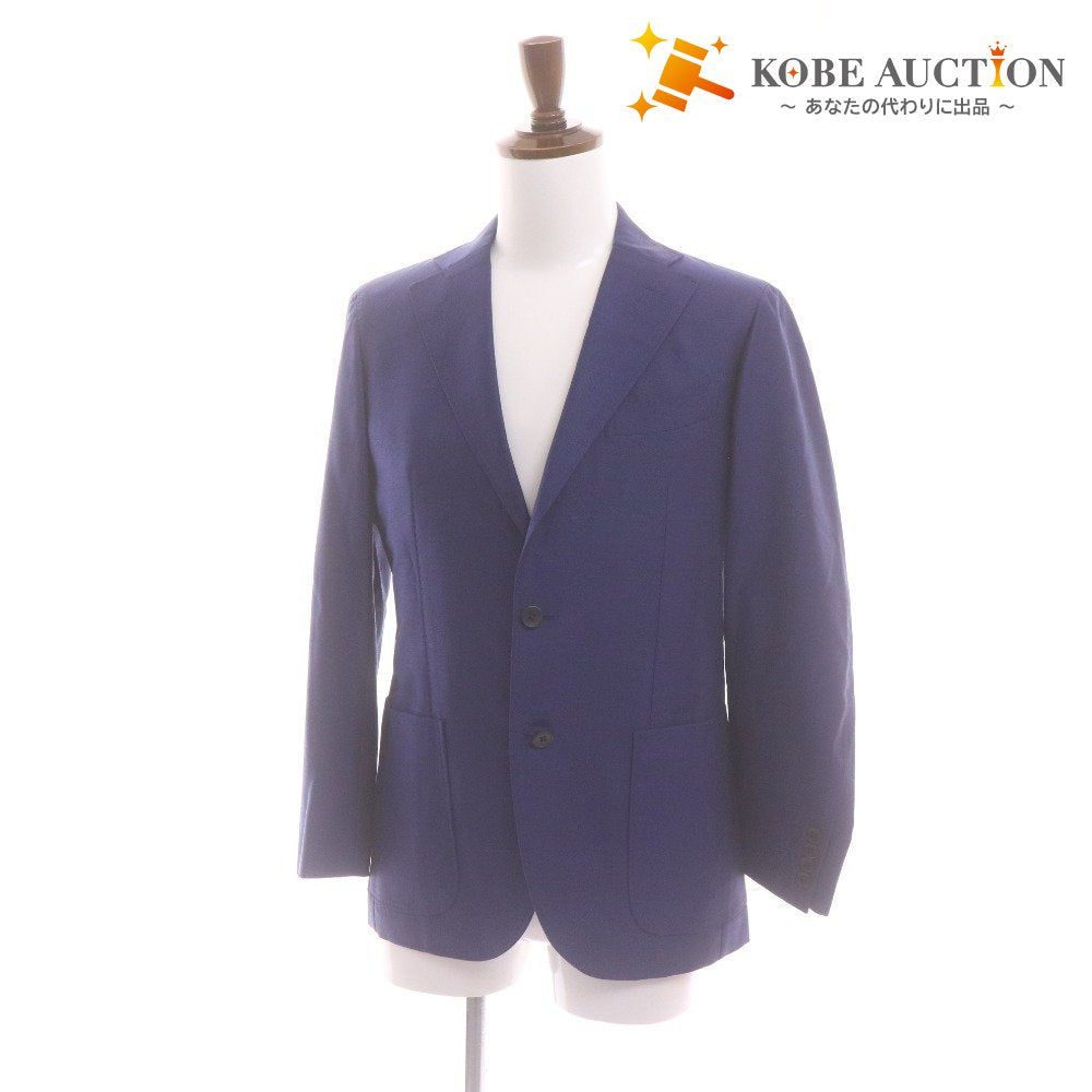 ■ WORLD'S BESPOKE REDA 1865 Tailored Jacket, Long Sleeve, Outerwear, Chest Pocket, Collar Buttons, Made in Japan, Men's, Size 46R/AM (Size M), Navy