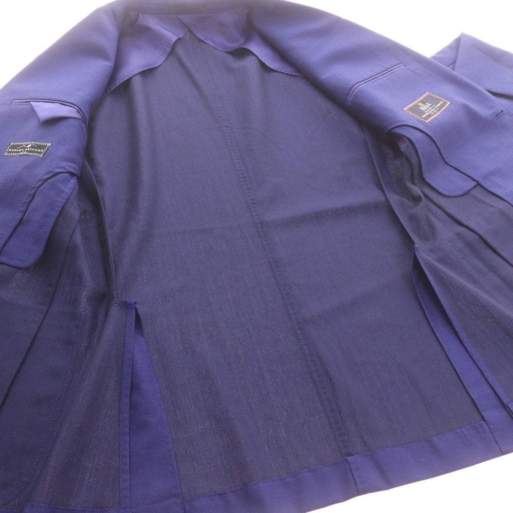 ■ WORLD'S BESPOKE REDA 1865 Tailored Jacket, Long Sleeve, Outerwear, Chest Pocket, Collar Buttons, Made in Japan, Men's, Size 46R/AM (Size M), Navy