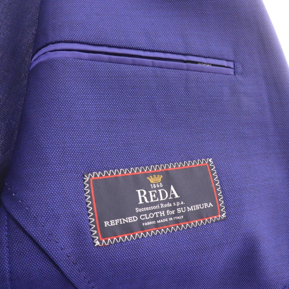 ■ WORLD'S BESPOKE REDA 1865 Tailored Jacket, Long Sleeve, Outerwear, Chest Pocket, Collar Buttons, Made in Japan, Men's, Size 46R/AM (Size M), Navy