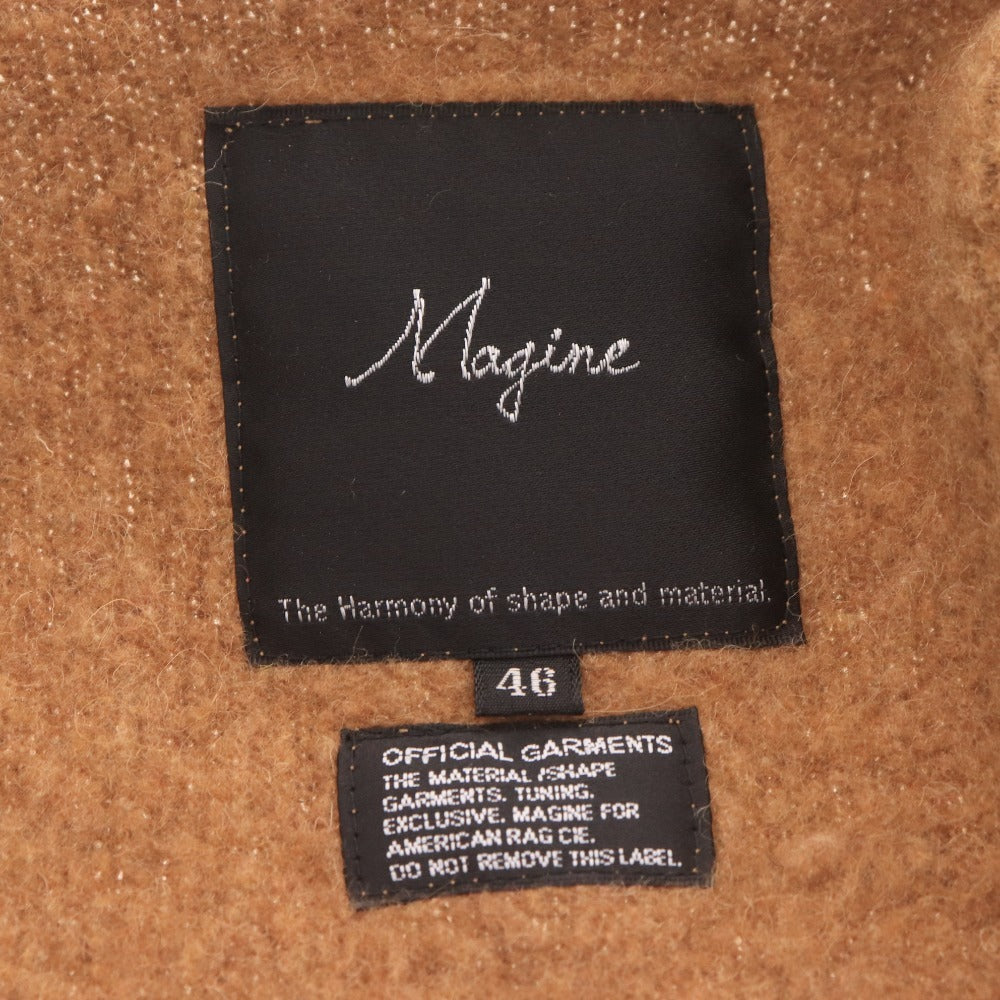 ■ Magine マージン コート ジャケット 長袖 アウター 襟 ボタン 日本製 メンズ 46 (S～M相当) ライトブラウン