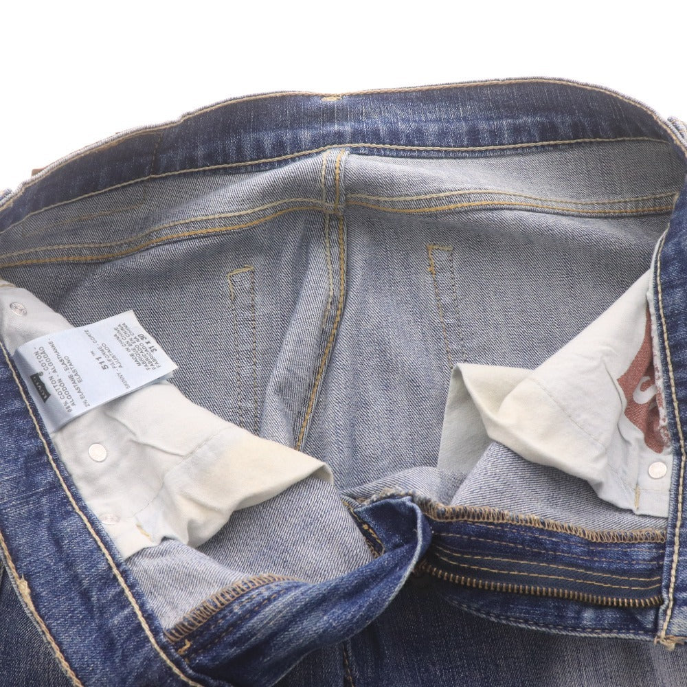 Levi's Men's 511 Jeans with 4102 Logo, Pockets, Buttons, and Logo, Size 31 x 30 (M), Navy