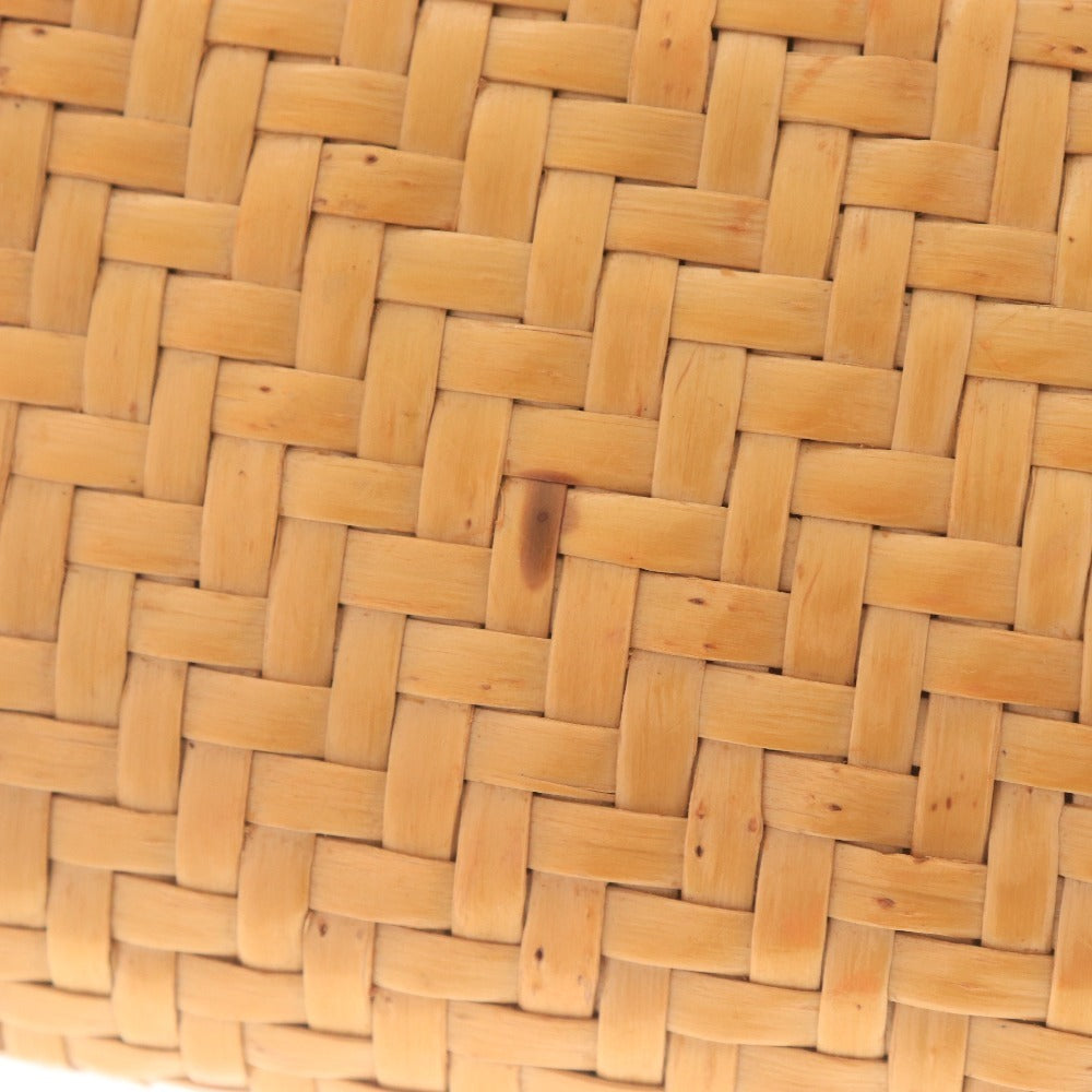 ■ Rodo ロド ショルダーバッグ 籐 かごバッグ 鞄 チェーン ボタン イタリア製 レディース ブラウン系