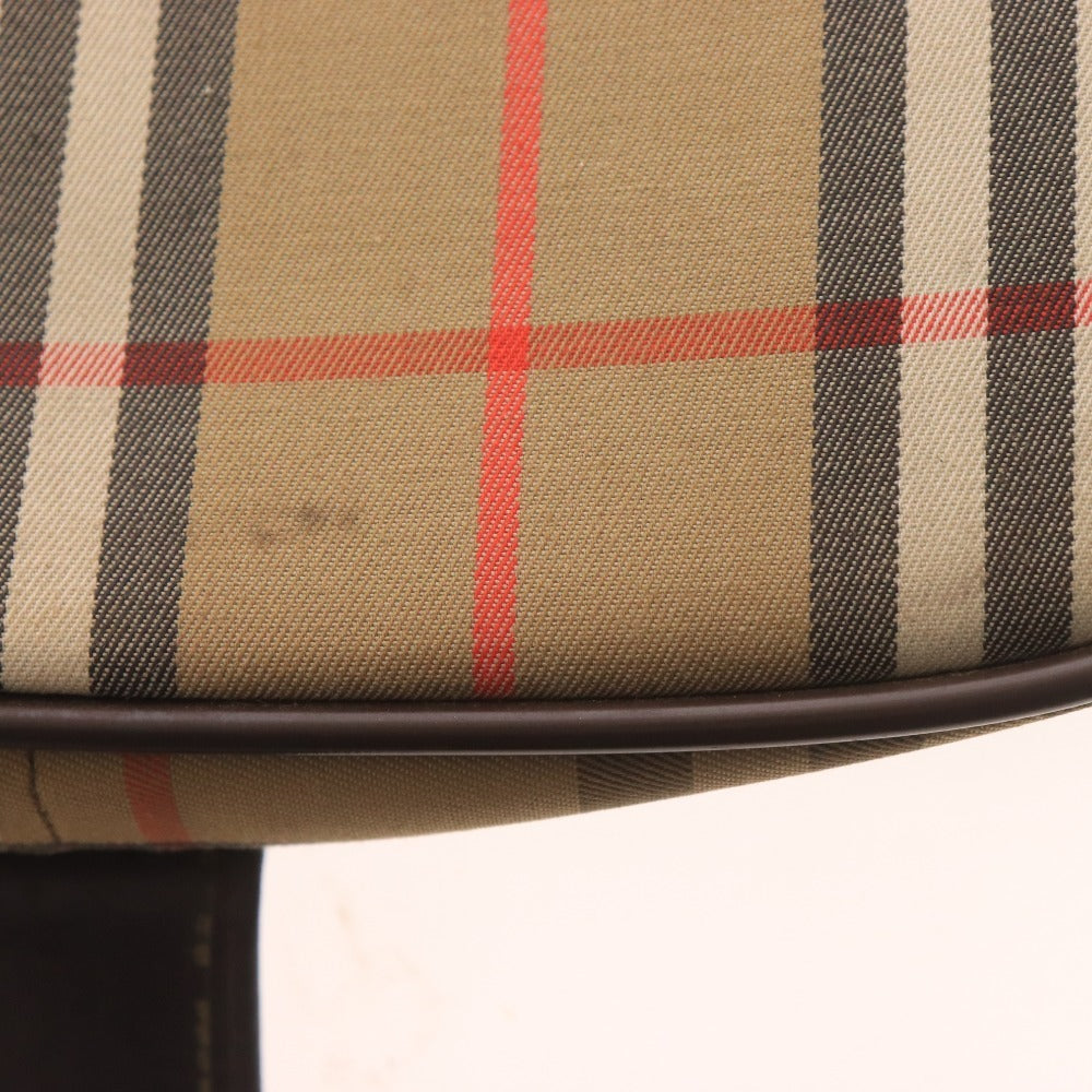 ■ Burberry shoulder bag, leather, Nova check logo, women's, multicolor, red, white, beige, with pouch
