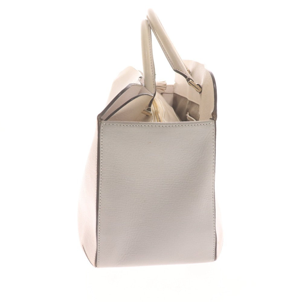 ■ アニヤハインドマーチ ハンドバッグ 鞄 内側モノグラム柄 ロゴ イタリア製 レディース ホワイト 白