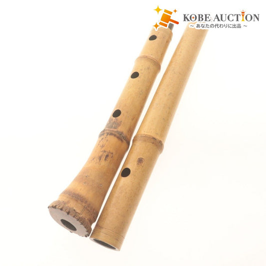 ■ 尺八 和楽器 在銘 銘あり全長約62cm