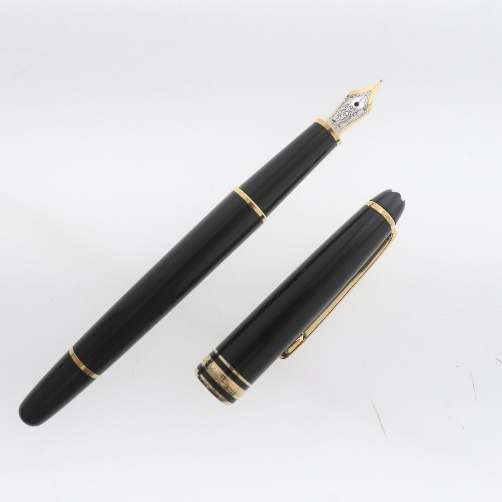 ■ モンブラン 万年筆 マイスターシュテュック ゴールドコーティング 4810 M ペン先14K刻印 585刻印 文房具 筆記用具 ペン 付属品付き