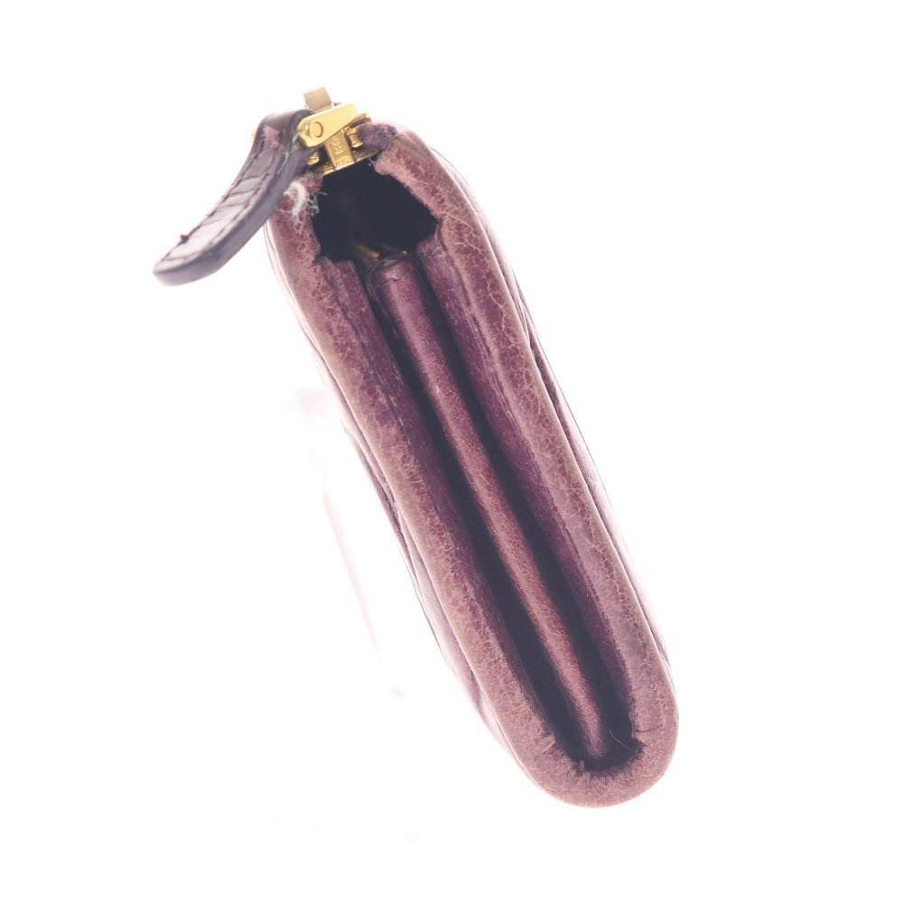 ■ ミュウミュウ 長財布 ウォレット マテラッセ L字ファスナー レディース パープル系