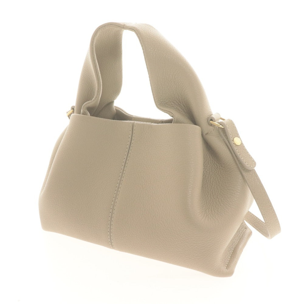 ■ ポレーヌ POLENE ショルダーバッグ 122465 鞄ハンドバッグ ワンハンドル 2WAY 斜めかけ レディース ライトベージュ 袋付き