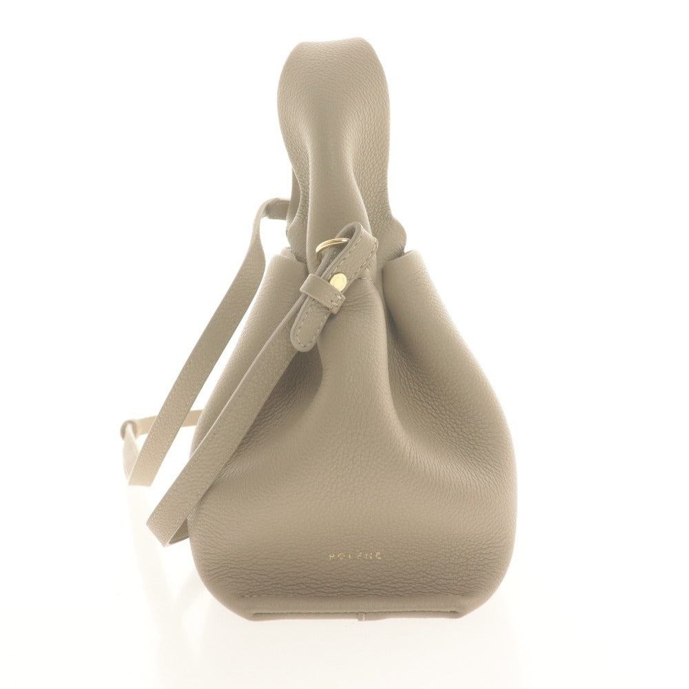 ■ ポレーヌ POLENE ショルダーバッグ 122465 鞄ハンドバッグ ワンハンドル 2WAY 斜めかけ レディース ライトベージュ 袋付き