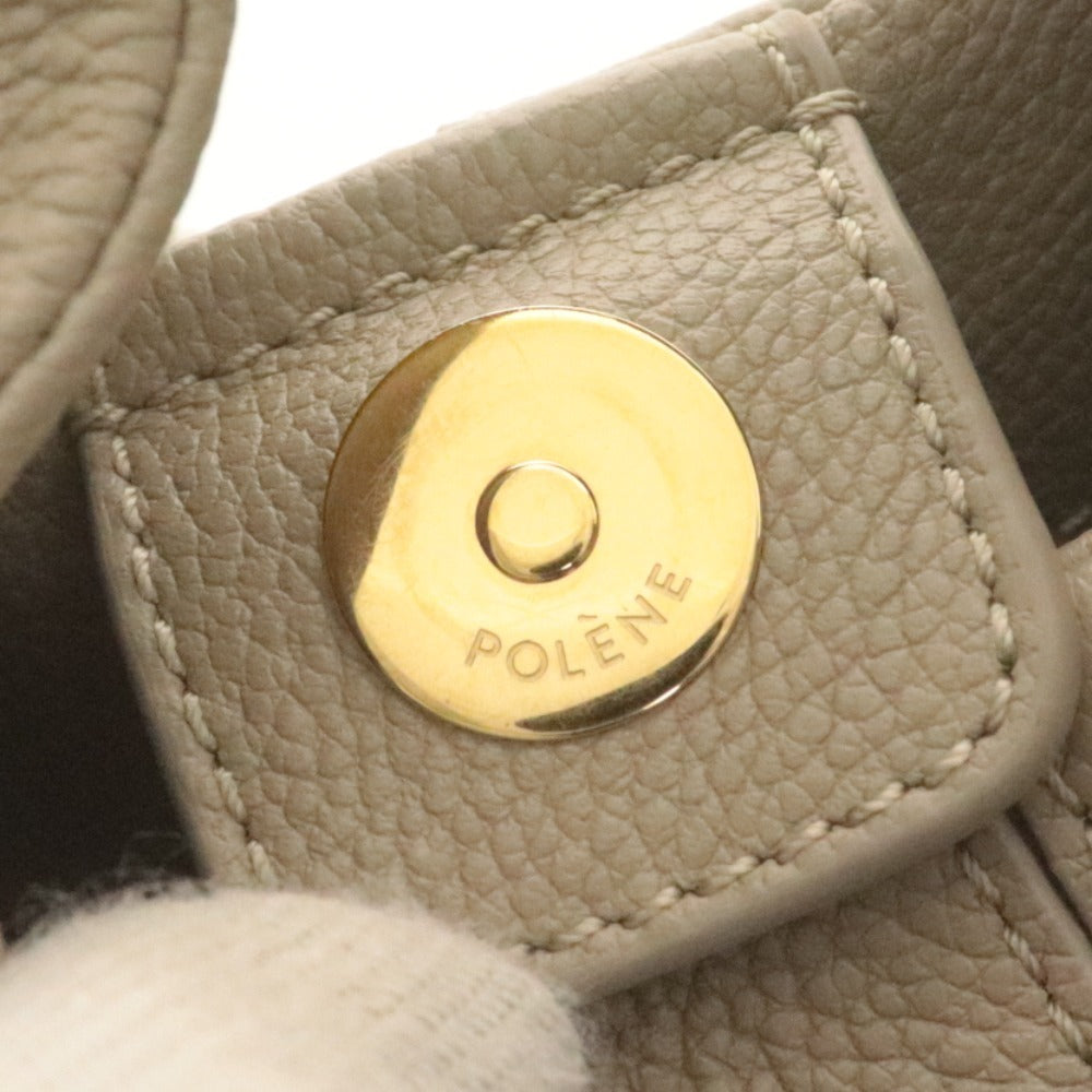 ■ ポレーヌ POLENE ショルダーバッグ 122465 鞄ハンドバッグ ワンハンドル 2WAY 斜めかけ レディース ライトベージュ 袋付き
