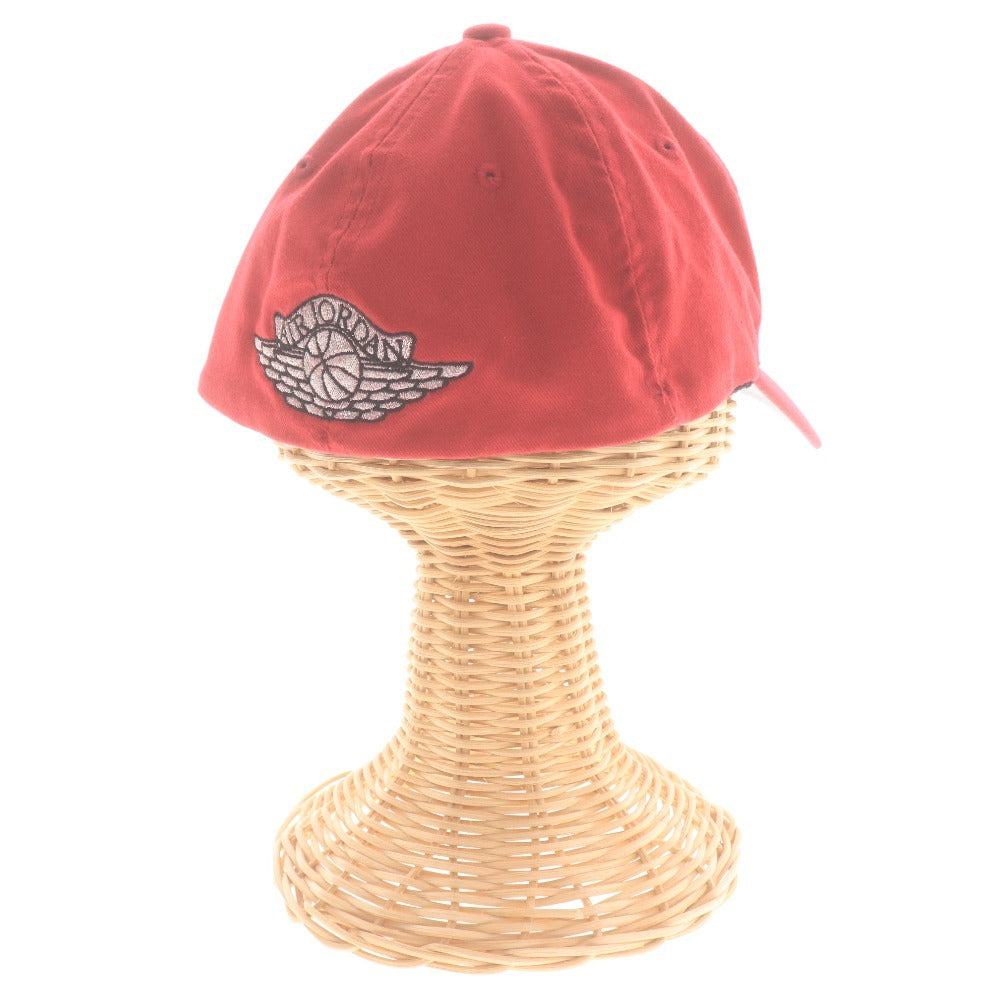 ■ NIKE AIR JORDAN ナイキ エアジョーダン キャップ FLAXFIT 帽子 ジャンプマン ロゴ メンズ M レッド