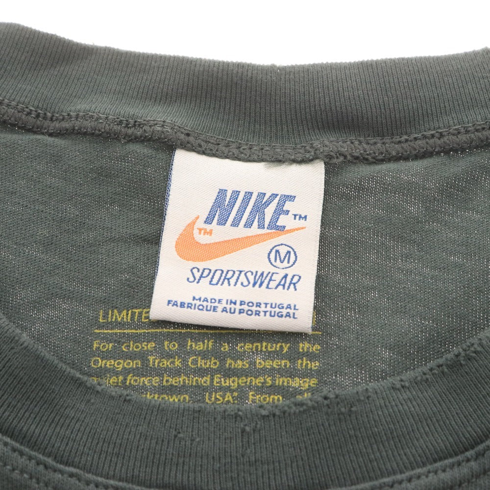 NIKE Sportswear T-Shirt, Short Sleeve, Top, Oregon Logo, Men's, Size M, Khaki Gray