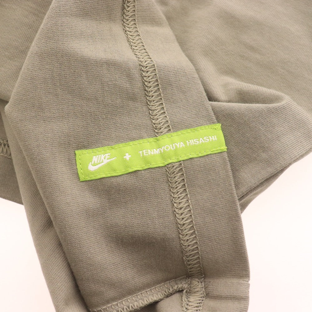 ■ NIKE ナイキ 天明屋尚筆 限定コラボ Tシャツ 半袖 トップス 2005年 天明屋尚筆柄 ロゴ プリント メンズ M カーキグレー タグ付き