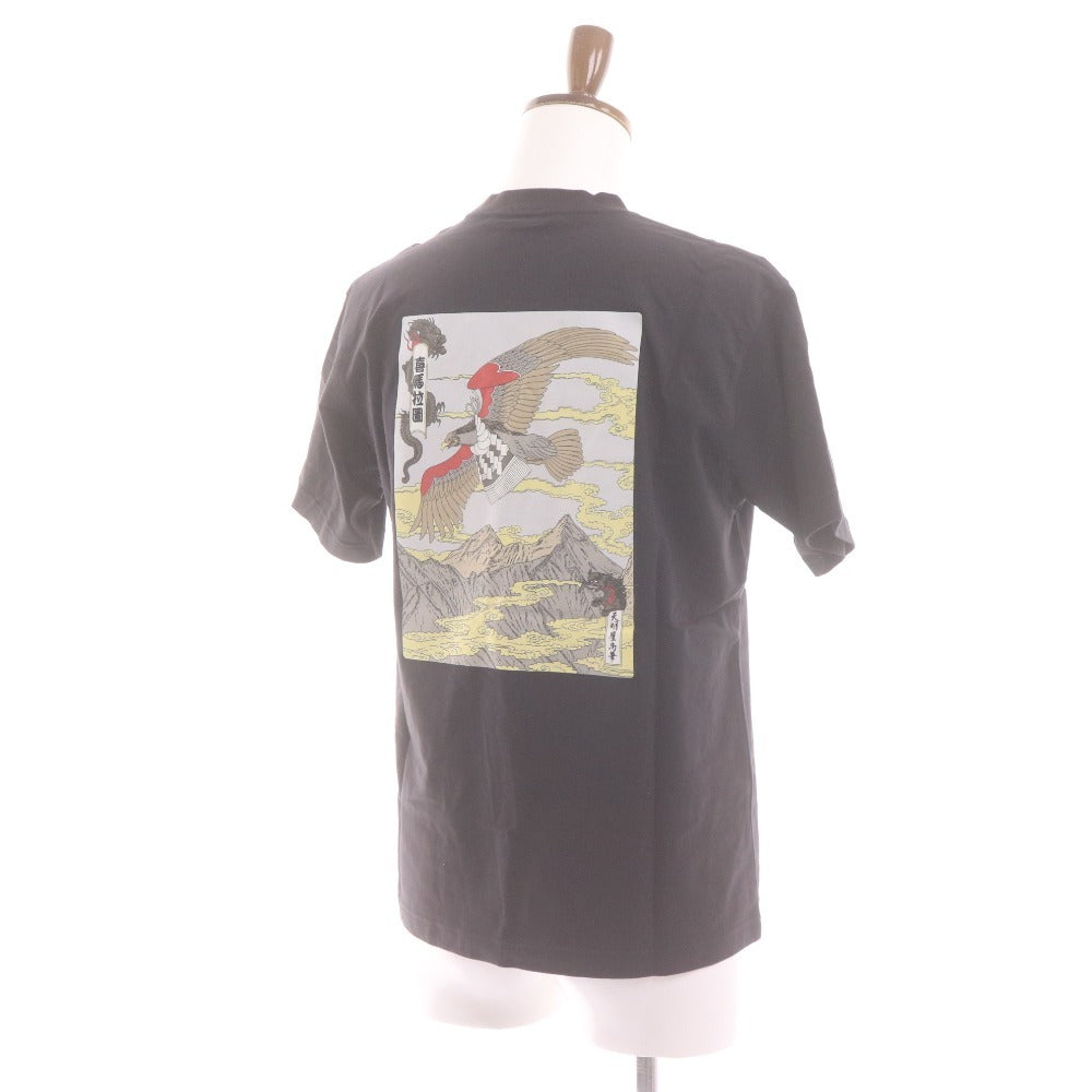 ■ NIKE ナイキ 天明屋尚筆 限定コラボ Tシャツ 半袖 トップス 2005年 天明屋尚筆柄 ロゴ プリント メンズ M ブラック タグ付き