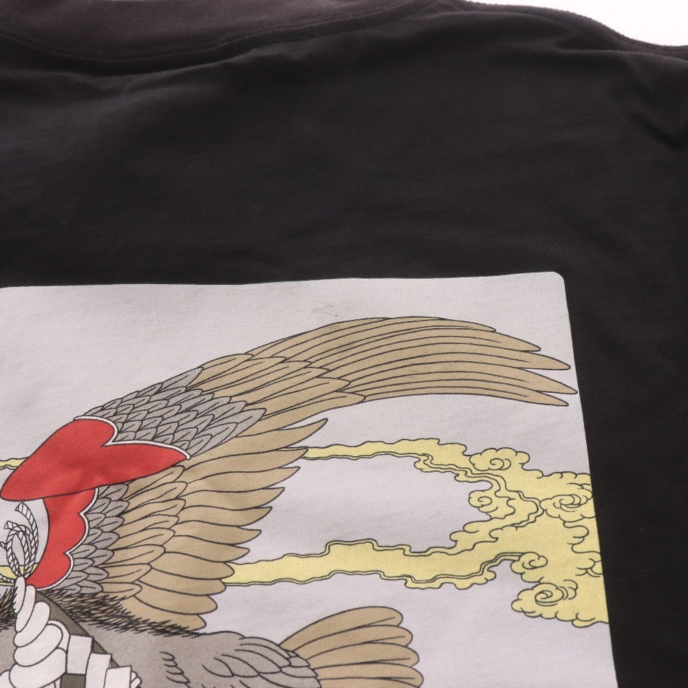 ■ NIKE ナイキ 天明屋尚筆 限定コラボ Tシャツ 半袖 トップス 2005年 天明屋尚筆柄 ロゴ プリント メンズ M ブラック タグ付き