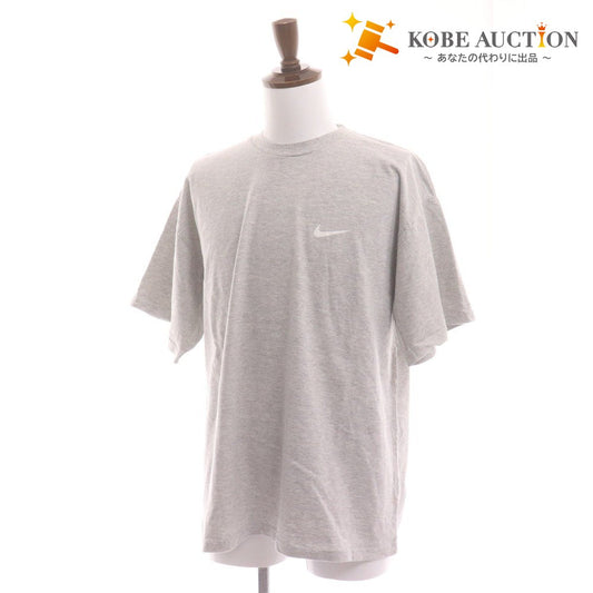 ■ NIKE ナイキ Tシャツ JUST DO IT 90s 半袖 トップス ロゴ プリント マレーシア製 メンズ L ライトグレー