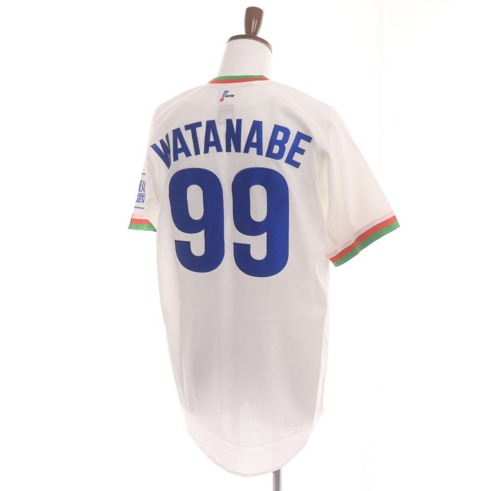 ■ NPB ナイキ 埼玉西武ライオンズ 背番号99 渡辺久信 Tシャツ A50 ユニフォーム 半袖 トップス アウター NPBロゴ メンズ L ホワイト